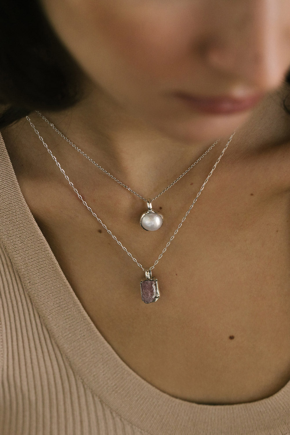 Perola Necklace - Silver
