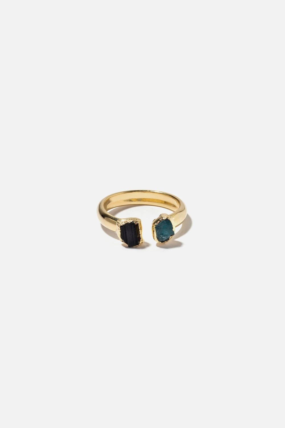 Duo Tourmaline Gold Ring