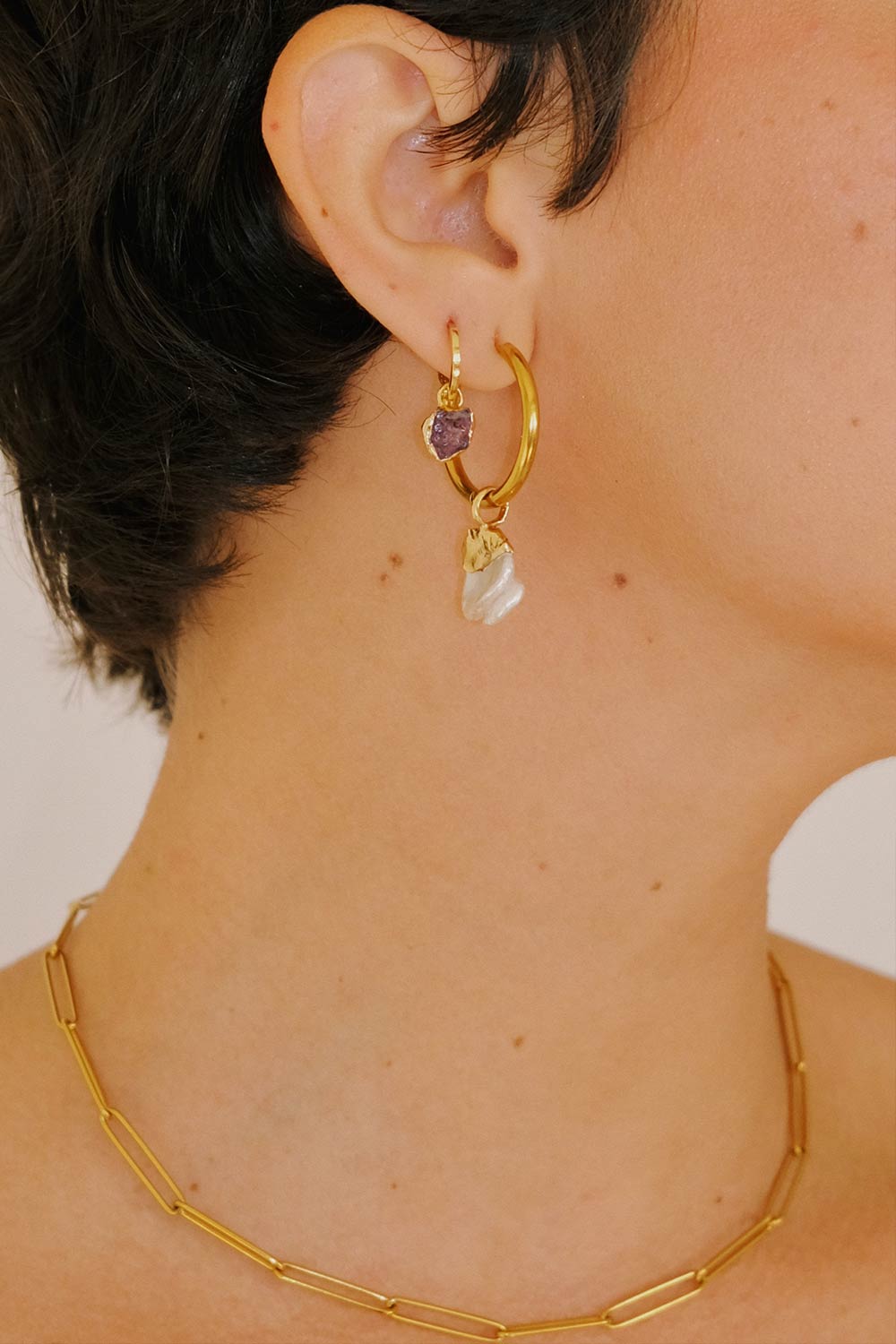 Saturn Earrings - Gold